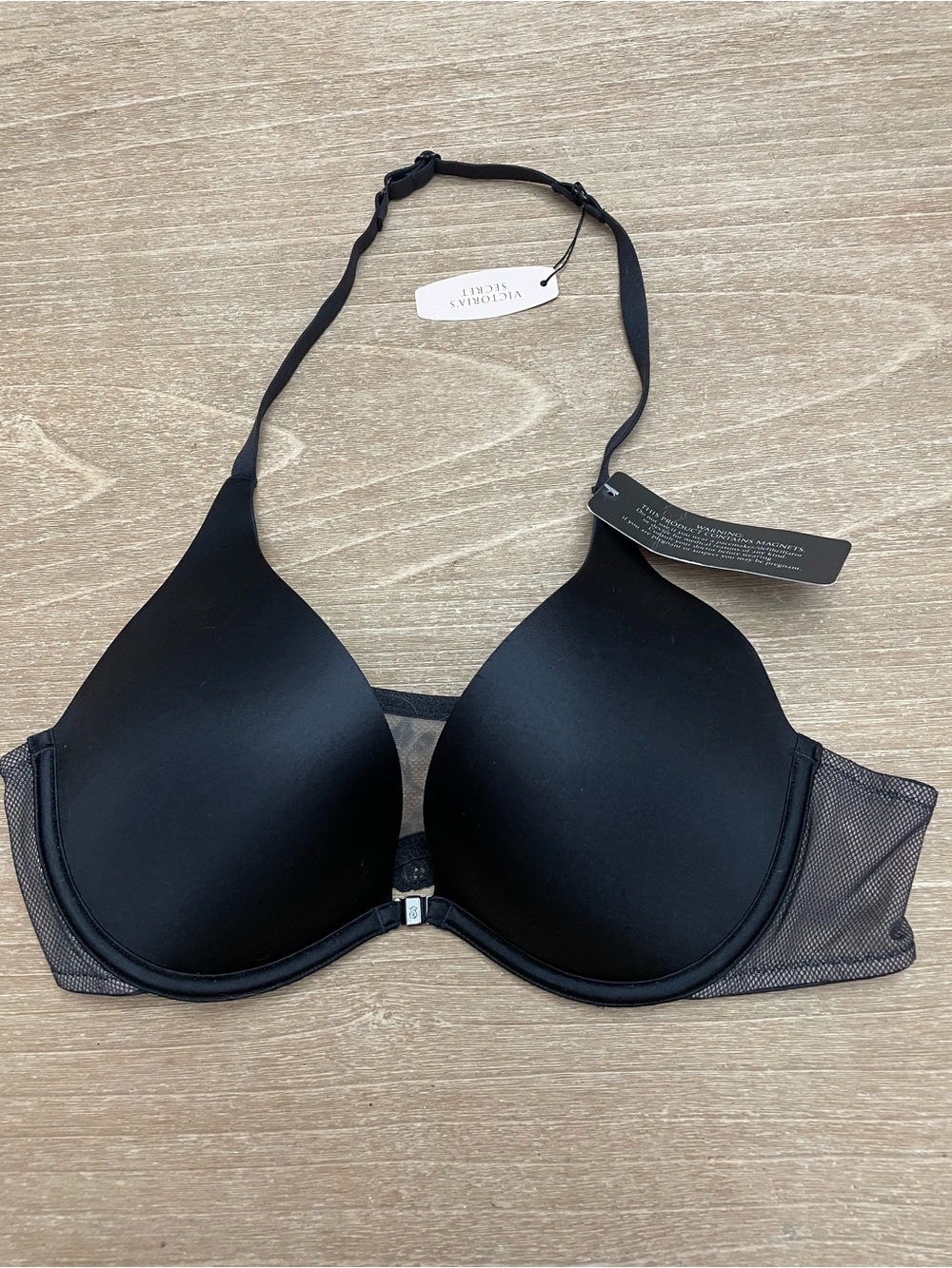 Victoria's Secret Black Molded Halter Push-Up Bra